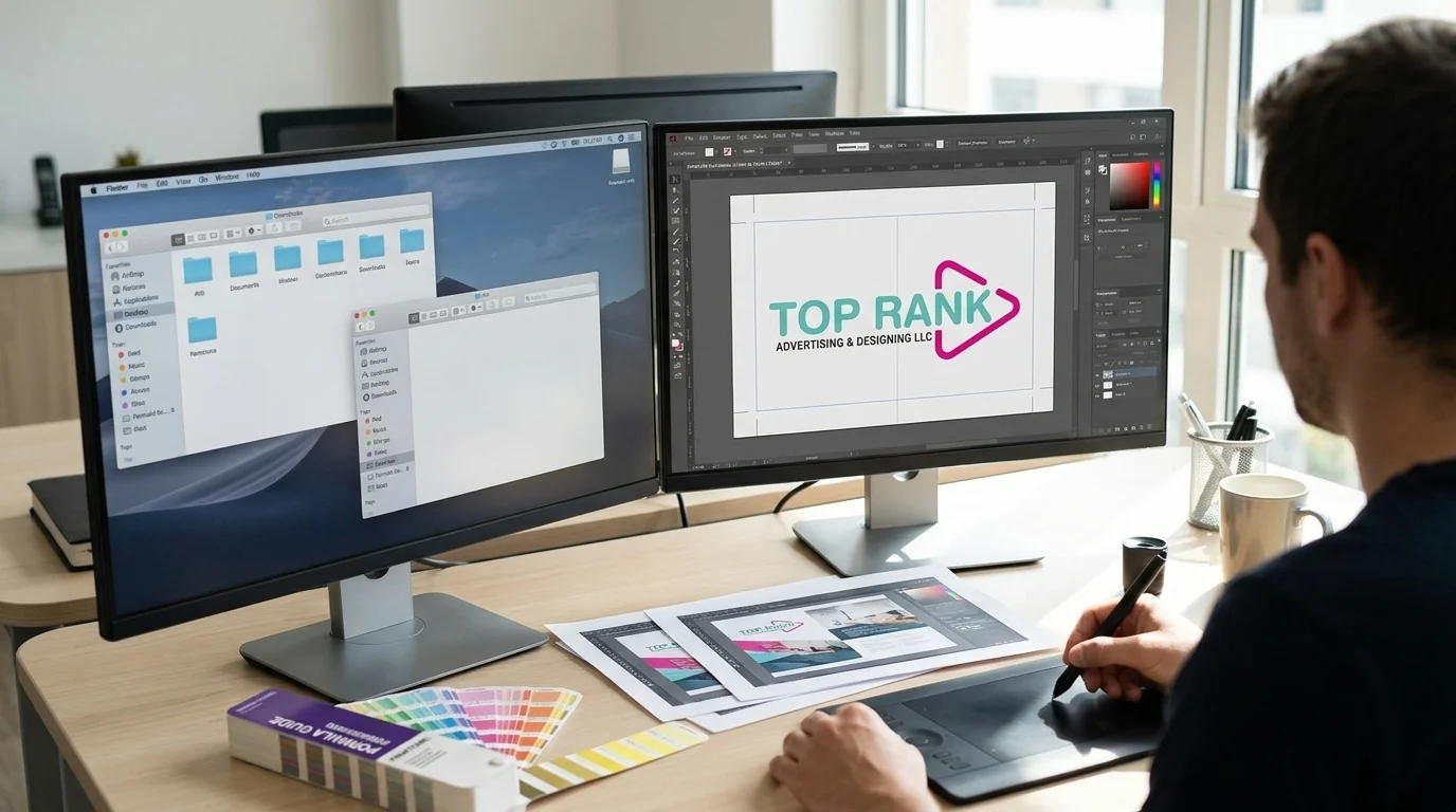 Design & Pre-Press Services service by Top Rank Advertising